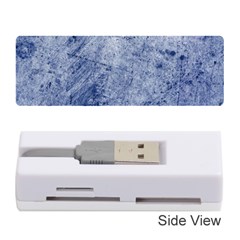 Blue Grunge Texture, Wall Texture, Blue Retro Background Memory Card Reader (stick) by nateshop