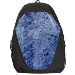 Blue Grunge Texture, Wall Texture, Blue Retro Background Backpack Bag by nateshop