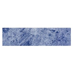 Blue Grunge Texture, Wall Texture, Blue Retro Background Oblong Satin Scarf (16  x 60 )