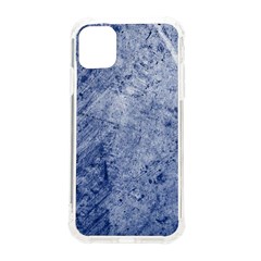 Blue Grunge Texture, Wall Texture, Blue Retro Background Iphone 11 Tpu Uv Print Case by nateshop