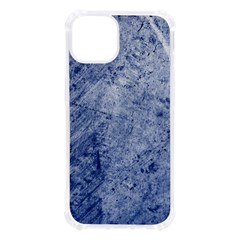 Blue Grunge Texture, Wall Texture, Blue Retro Background Iphone 13 Tpu Uv Print Case by nateshop
