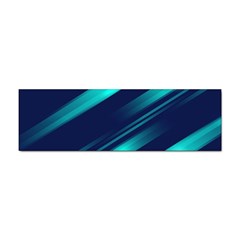 Blue Neon Lines, Blue Background, Abstract Background Sticker Bumper (10 Pack) by nateshop