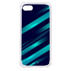 Blue Neon Lines, Blue Background, Abstract Background Iphone Se by nateshop