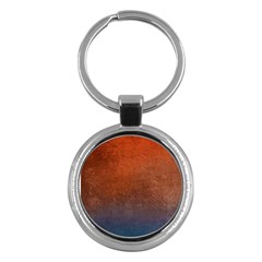 Orange To Blue, Abstract, Background, Blue, Orange, Key Chain (round) by nateshop