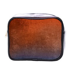 Orange To Blue, Abstract, Background, Blue, Orange, Mini Toiletries Bag (one Side) by nateshop