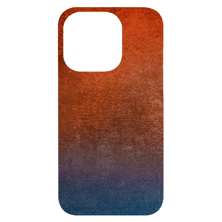 Orange To Blue, Abstract, Background, Blue, Orange, iPhone 14 Pro Black UV Print Case