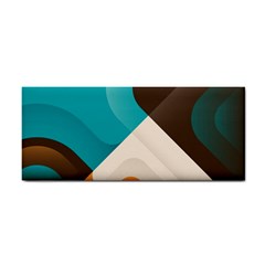 Retro Colored Abstraction Background, Creative Retro Hand Towel by nateshop