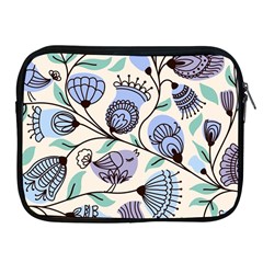 Retro Texture With Birds Apple Ipad 2/3/4 Zipper Cases by nateshop