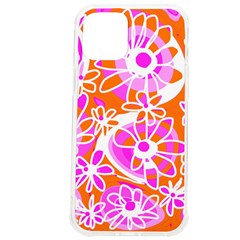 Mazipoodles Love Flowers - Orange Pink White Iphone 12 Pro Max Tpu Uv Print Case by Mazipoodles