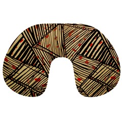 Abstract Geometric Pattern, Abstract Paper Backgrounds Travel Neck Pillow by nateshop