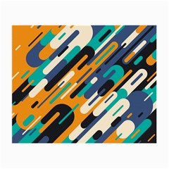 Abstract Rays, Material Design, Colorful Lines, Geometric Small Glasses Cloth (2 Sides) by nateshop