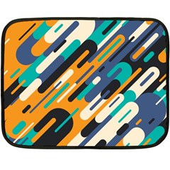 Abstract Rays, Material Design, Colorful Lines, Geometric Fleece Blanket (Mini)