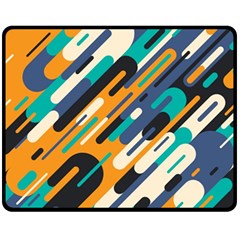 Abstract Rays, Material Design, Colorful Lines, Geometric Fleece Blanket (medium) by nateshop