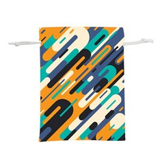 Abstract Rays, Material Design, Colorful Lines, Geometric Lightweight Drawstring Pouch (l) by nateshop