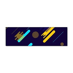 Blue Background Geometric Abstrac Sticker Bumper (100 Pack)
