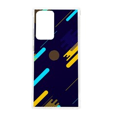 Blue Background Geometric Abstrac Samsung Galaxy Note 20 Ultra Tpu Uv Case by nateshop