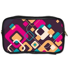 Colorful Abstract Background, Geometric Background Toiletries Bag (one Side) by nateshop