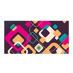 Colorful Abstract Background, Geometric Background Satin Wrap 35  X 70  by nateshop