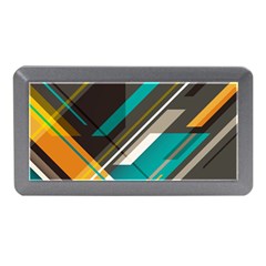 Material Design, Lines, Retro Abstract Art, Geometry Memory Card Reader (mini) by nateshop