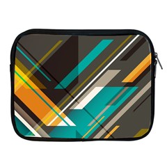 Material Design, Lines, Retro Abstract Art, Geometry Apple Ipad 2/3/4 Zipper Cases by nateshop