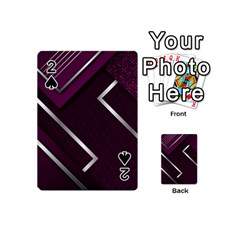 Purple Abstract Background, Luxury Purple Background Playing Cards 54 Designs (mini) by nateshop