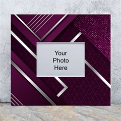 Purple Abstract Background, Luxury Purple Background White Wall Photo Frame 5  X 7  by nateshop