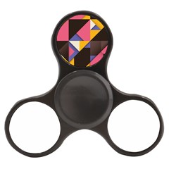 Retro Colorful Background, Geometric Abstraction Finger Spinner by nateshop