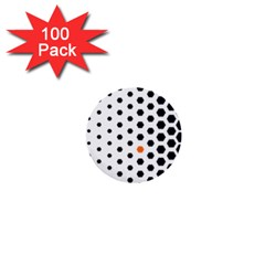 Honeycomb Hexagon Pattern Abstract 1  Mini Buttons (100 Pack)  by Grandong