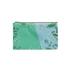 Flower Branch Corolla Wreath Lease Cosmetic Bag (small) by Grandong