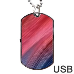 Abstract, Lines Dog Tag Usb Flash (two Sides) by nateshop