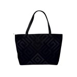 Black Pattern, Black, Pattern Classic Shoulder Handbag Back