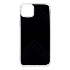 Black Pattern, Black, Pattern Iphone 14 Plus Tpu Uv Print Case by nateshop