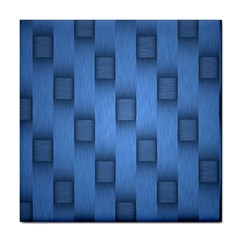 Blue Pattern Texture Tile Coaster by nateshop