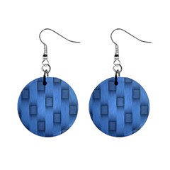 Blue Pattern Texture Mini Button Earrings by nateshop