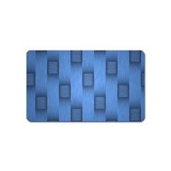 Blue Pattern Texture Magnet (name Card) by nateshop