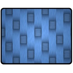 Blue Pattern Texture Fleece Blanket (medium) by nateshop