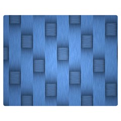 Blue Pattern Texture Two Sides Premium Plush Fleece Blanket (medium) by nateshop
