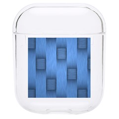 Blue Pattern Texture Hard Pc Airpods 1/2 Case by nateshop