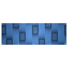 Blue Pattern Texture Banner And Sign 12  X 4  by nateshop