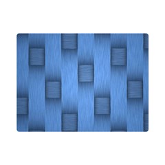 Blue Pattern Texture Premium Plush Fleece Blanket (mini) by nateshop