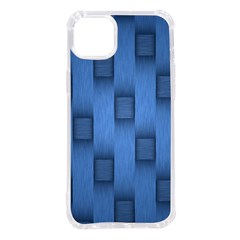 Blue Pattern Texture Iphone 14 Plus Tpu Uv Print Case