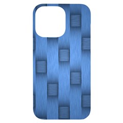 Blue Pattern Texture Iphone 14 Pro Max Black Uv Print Case by nateshop