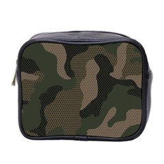 Camo, Abstract, Beige, Black, Brown Military, Mixed, Olive Mini Toiletries Bag (two Sides) by nateshop