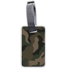 Camo, Abstract, Beige, Black, Brown Military, Mixed, Olive Luggage Tag (one Side) by nateshop