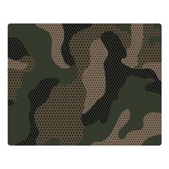 Camo, Abstract, Beige, Black, Brown Military, Mixed, Olive Premium Plush Fleece Blanket (large) by nateshop