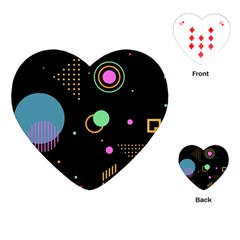 Colartive, Aesthetic, Amoled, Black, Colorful, Desenho Playing Cards Single Design (heart) by nateshop