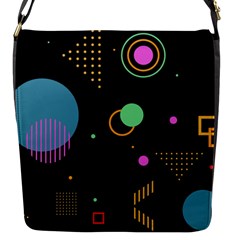 Colartive, Aesthetic, Amoled, Black, Colorful, Desenho Flap Closure Messenger Bag (s) by nateshop