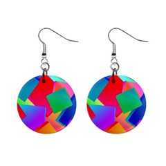 Colors, Color Mini Button Earrings