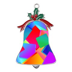 Colors, Color Metal Holly Leaf Bell Ornament