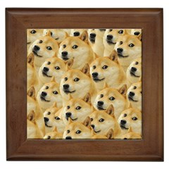 Doge, Memes, Pattern Framed Tile